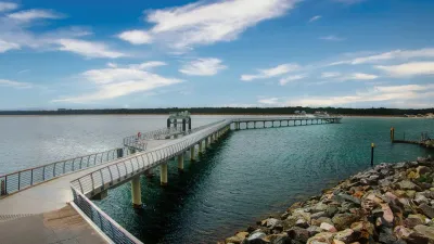 Die neue Prerower Seebrücke - mit 720m die längste Seebrücke im Ostseeraum